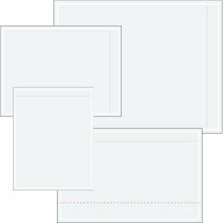 BOX PARTNERS Tape Logic  7 x 6 in. 2 Mil Poly Clear Face Document Envelopes PL524